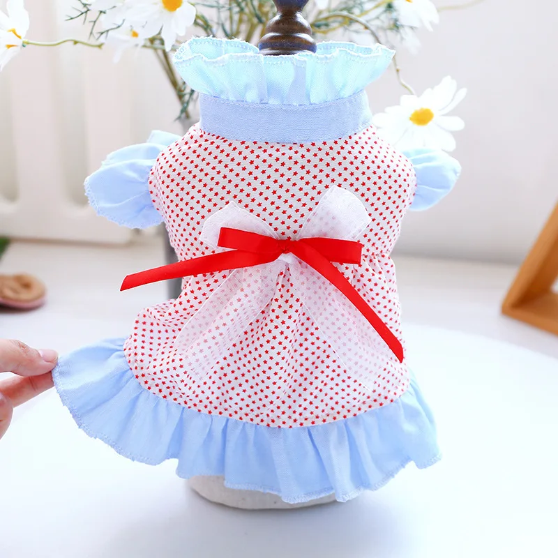 Ladies Cats Skirts Pet Dogs Clothes Sprint Autumn Stars Printing Dowknot Thin Cats Clothing For Small Dog Princess Dogs Dress
Ladies Cats Skirts Pet Dogs Clothes Sprint Autumn Stars Printing Dowknot Thin Cats Clothing For Small Dog Princess Dogs Dress