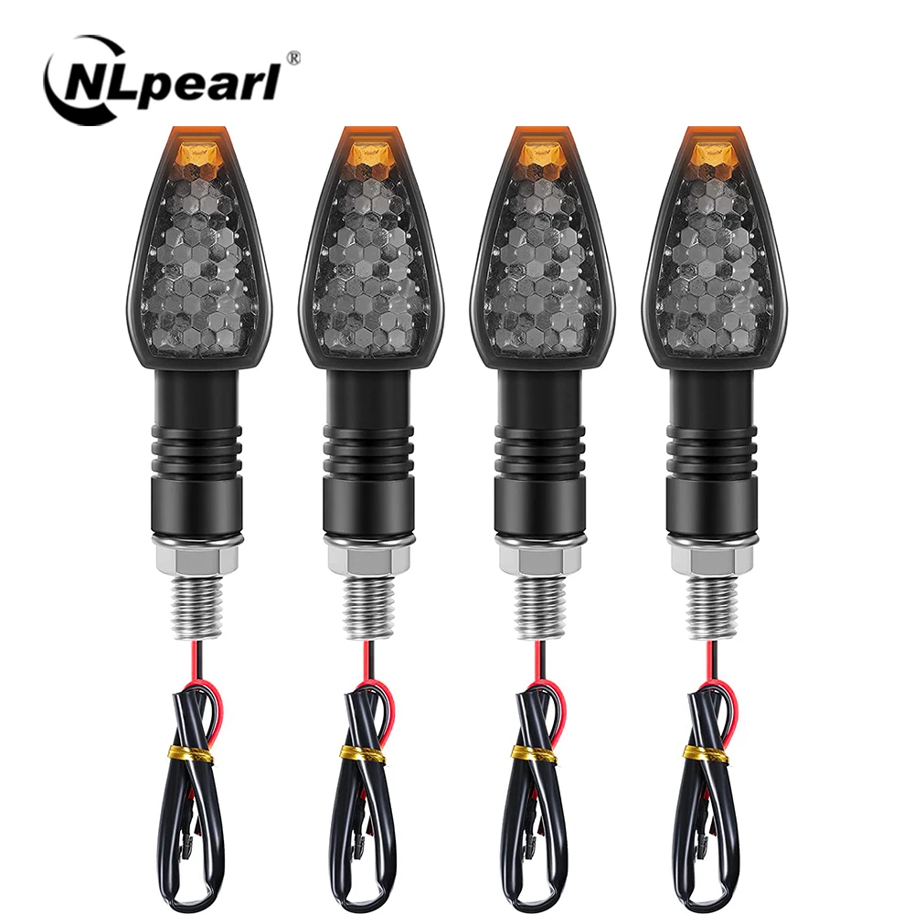 NLpearl 4PCS Motorcycle Flowing Turn Signal Lights 14 LED 12V Motorbike LED Indicator Blinker Amber Arrow Light Front Rear Light
NLpearl 4PCS Motorcycle Flowing Turn Signal Lights 14 LED 12V Motorbike LED Indicator Blinker Amber Arrow Light Front Rear Light