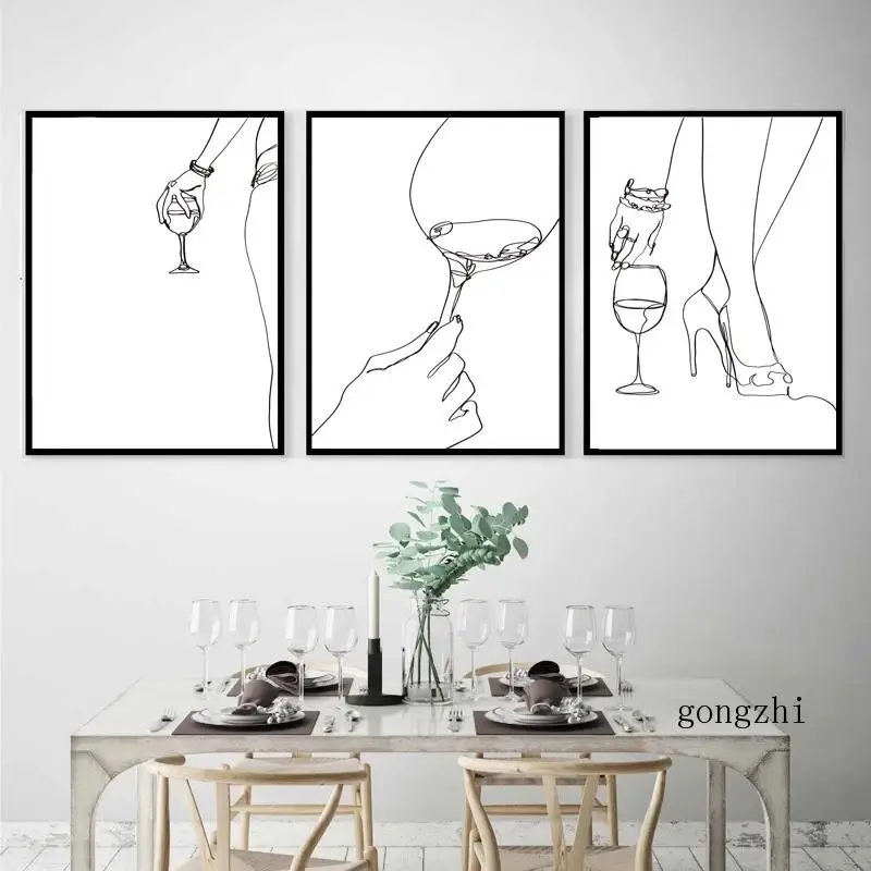 Wine Poster Abstract Woman Body One Line Canvas Paintings Prints Lover Bar Minimalist Kitchen Wall Art Drawing Home Decor Gift
Wine Poster Abstract Woman Body One Line Canvas Paintings Prints Lover Bar Minimalist Kitchen Wall Art Drawing Home Decor Gift