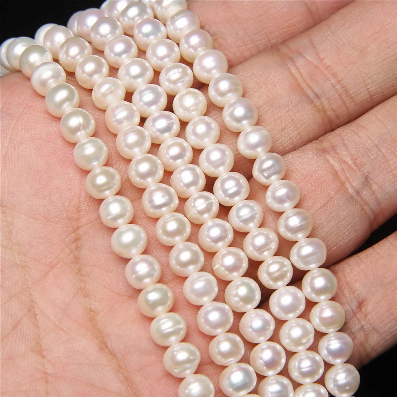 100% Real Natural Freshwater Pearl Beads For Jewelry Making Round White Pearls Beads 6-7mm DIY Bracelet Necklace 14" Strand
100% Real Natural Freshwater Pearl Beads For Jewelry Making Round White Pearls Beads 6-7mm DIY Bracelet Necklace 14" Strand