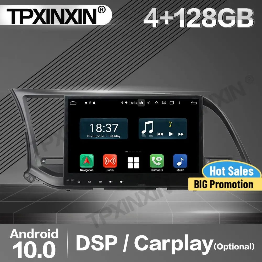 128G Carplay Car Radio 2 Din Stereo Receiver Android 10 For Hyundai Elantra 2016 GPS Navigation Player Audio Recorder Head Unit
128G Carplay Car Radio 2 Din Stereo Receiver Android 10 For Hyundai Elantra 2016 GPS Navigation Player Audio Recorder Head Unit