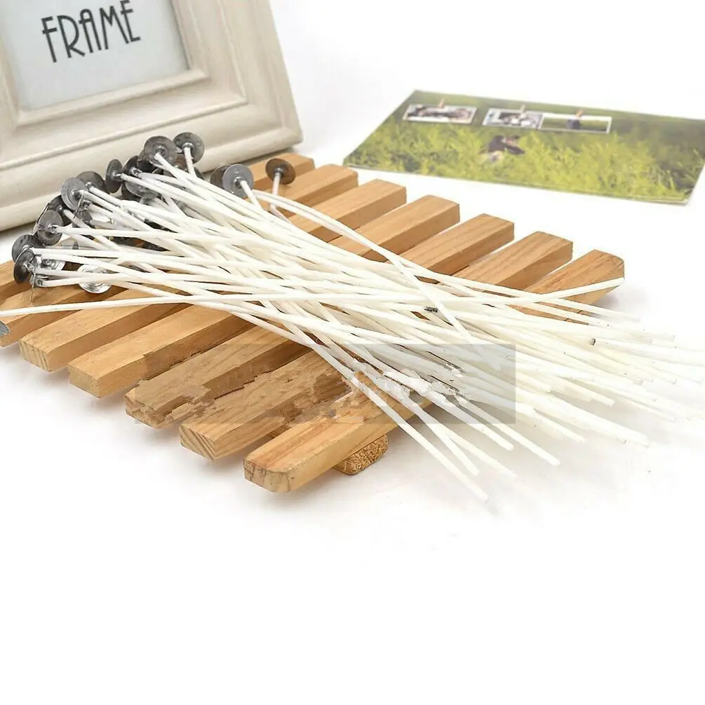 Wholesale 20PCS 20cm/8" Candle Wicks Cotton Core Pre Waxed&Tabbed With Sustainers For Candle Making DIY Home Decor
Wholesale 20PCS 20cm/8" Candle Wicks Cotton Core Pre Waxed&Tabbed With Sustainers For Candle Making DIY Home Decor