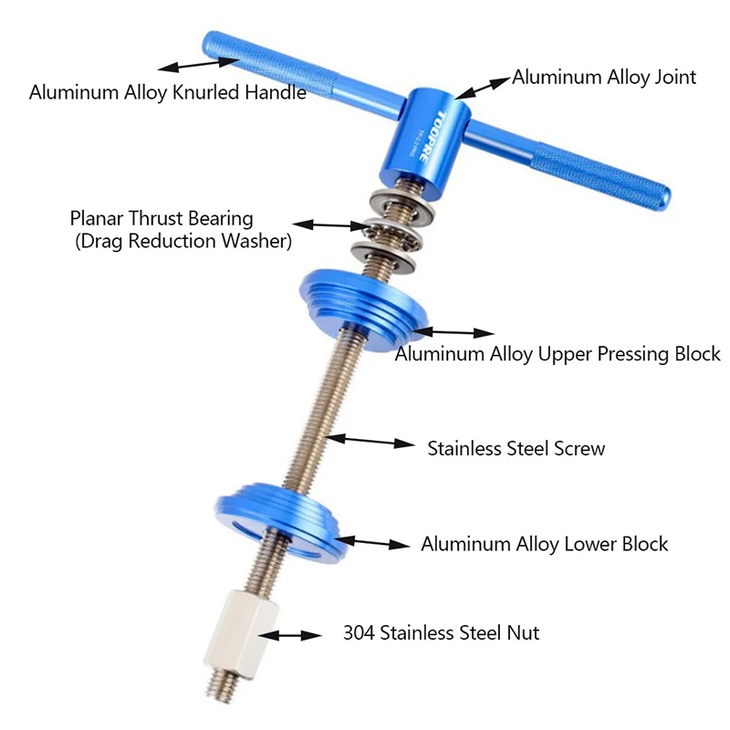 1 Set Aluminum Alloy + Stainless Steel Bicycle Bottom Bracket Install and Removal Tool Mountain bike road fixed gear
1 Set Aluminum Alloy + Stainless Steel Bicycle Bottom Bracket Install and Removal Tool Mountain bike road fixed gear
