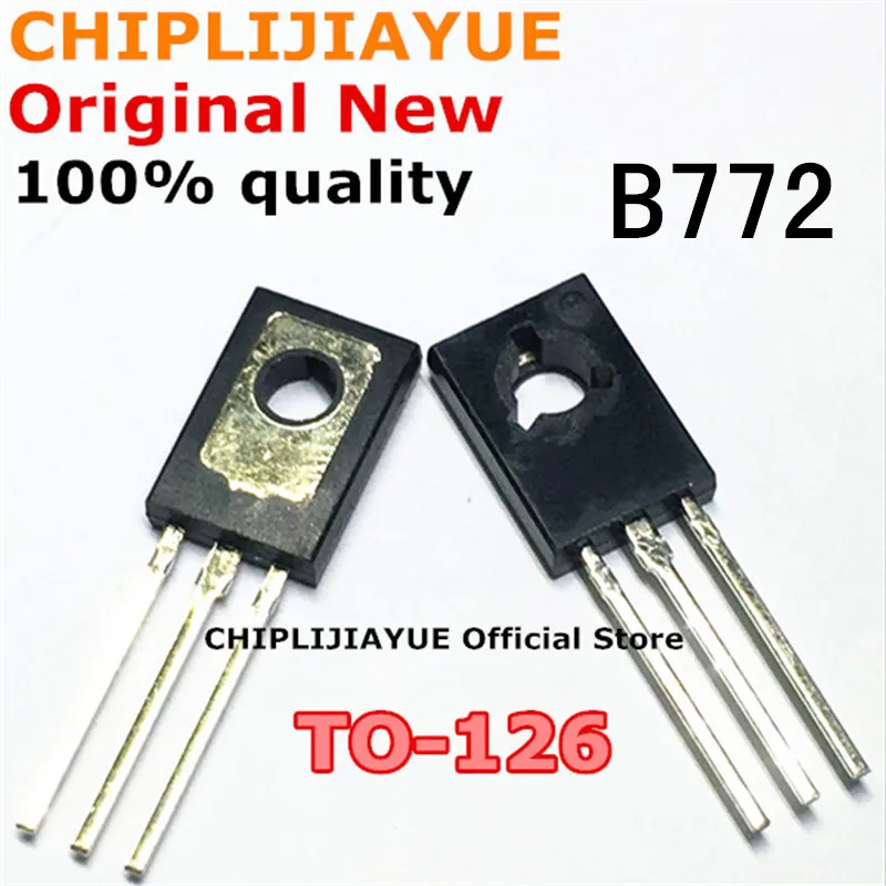 126 Новый и оригинальный чипсет IC 50 шт. B772 TO126 2SB772 TO-772 3A/40V | Электронные компоненты
