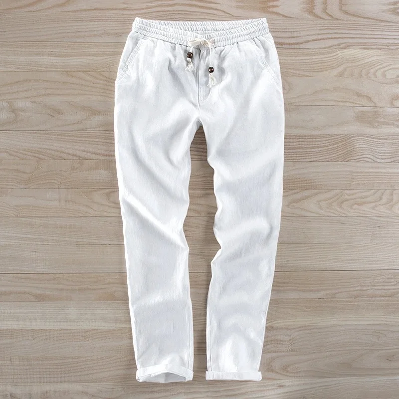 Summer Linen Pants Men's Thin Casual Pants Loose Straight Bobbin Pants Loose Casual Straight Bloomers Trousers Elastic Waist
Summer Linen Pants Men's Thin Casual Pants Loose Straight Bobbin Pants Loose Casual Straight Bloomers Trousers Elastic Waist