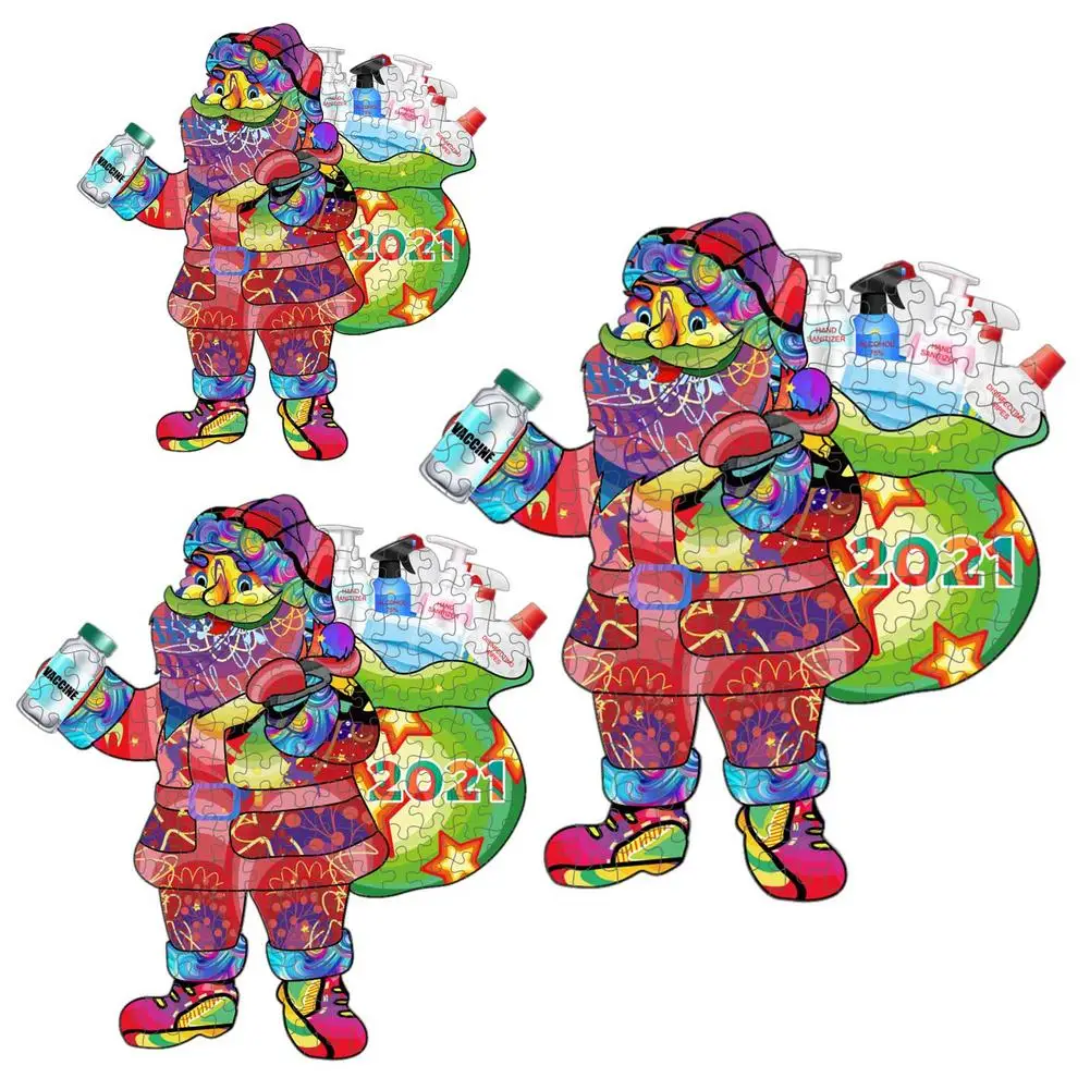 Wooden Jigsaw Puzzle Toy Christmas Santa Jigsaw Puzzle Game Realistic Design Details Santa Puzzle Kids Learning Toys Xmas Gifts
Wooden Jigsaw Puzzle Toy Christmas Santa Jigsaw Puzzle Game Realistic Design Details Santa Puzzle Kids Learning Toys Xmas Gifts