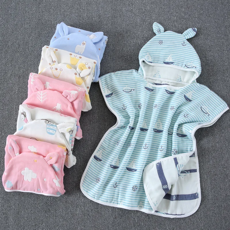 children shawl bathrobe cloak baby products 6-layer cotton gauze cloak hooded six-layer wearable bath towel
children shawl bathrobe cloak baby products 6-layer cotton gauze cloak hooded six-layer wearable bath towel
