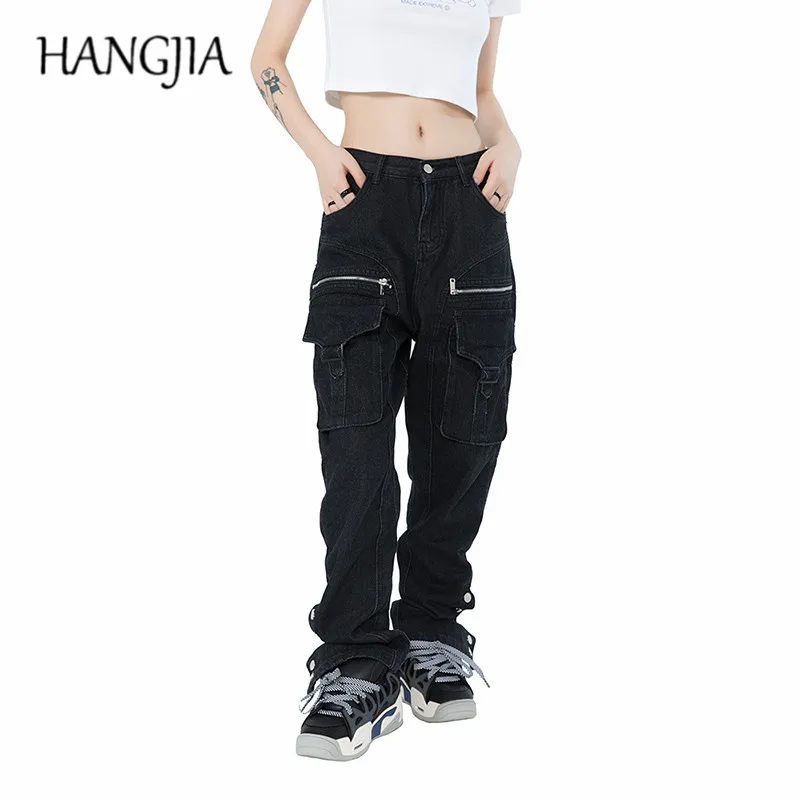 Streetwear Multi-pockets Functional Cargo Jeans Male Harajuku Adjustable Buttons Zip Up Denim Trousers Casual Daddy Jeans Women
Streetwear Multi-pockets Functional Cargo Jeans Male Harajuku Adjustable Buttons Zip Up Denim Trousers Casual Daddy Jeans Women