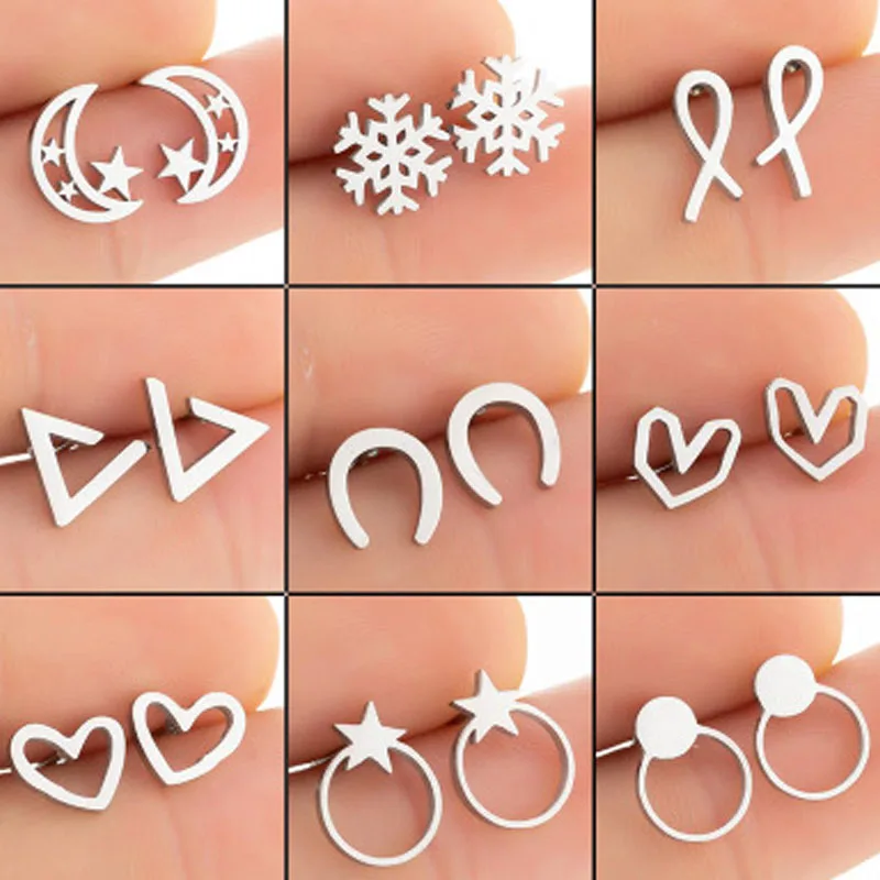 Punk Style Wild Female Unusual Stainless Steel Geometric Earrings Korean Popular Titanium Steel Harajuku Accessories Wholesale
Punk Style Wild Female Unusual Stainless Steel Geometric Earrings Korean Popular Titanium Steel Harajuku Accessories Wholesale