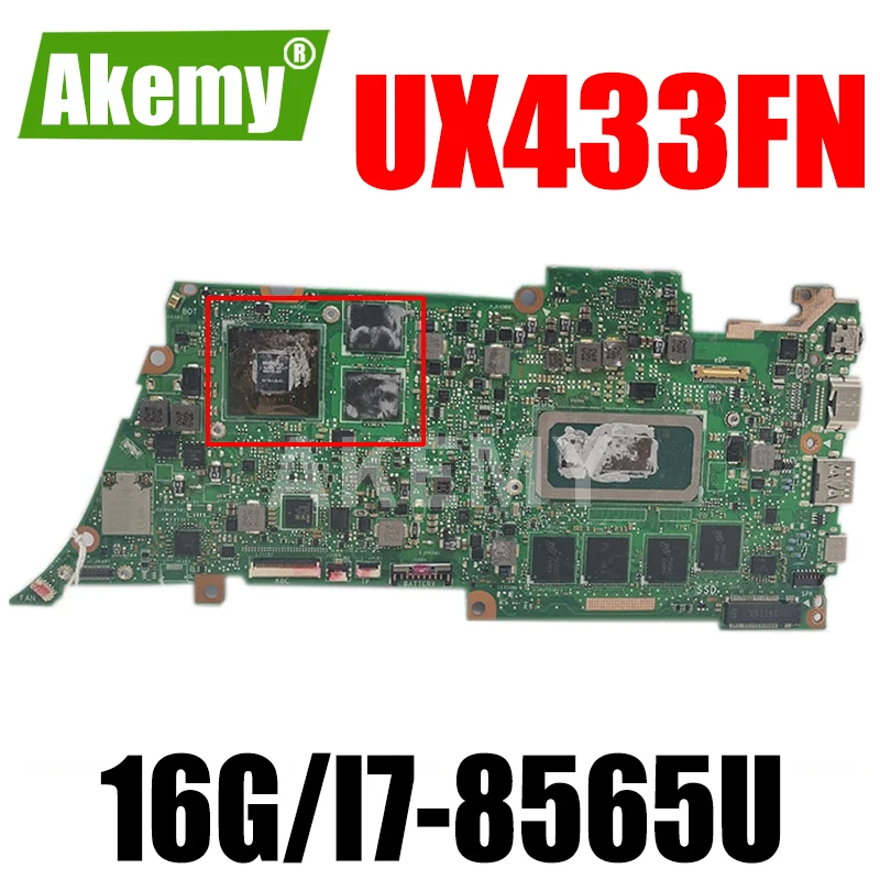 Материнская плата UX433FN для ноутбука ASUS UX433FN UX433F UX433, материнская плата UX433FN, протестированная материнская плата W/ 16G/I7-8565U (V2G-GPU)
Материнская плата UX433FN для ноутбука ASUS UX433FN UX433F UX433, материнская плата UX433FN, протестированная материнская плата W/ 16G/I7-8565U (V2G-GPU)
