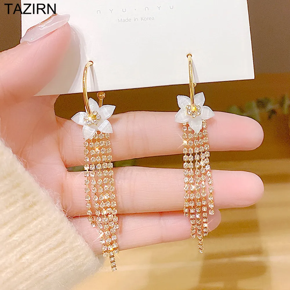 Long Tassel Cubic Zirconia Drop Earrings Classic CZ Dangle Earrings S925 Anti-Allergy Women Wedding Party Star Ornaments
Long Tassel Cubic Zirconia Drop Earrings Classic CZ Dangle Earrings S925 Anti-Allergy Women Wedding Party Star Ornaments
