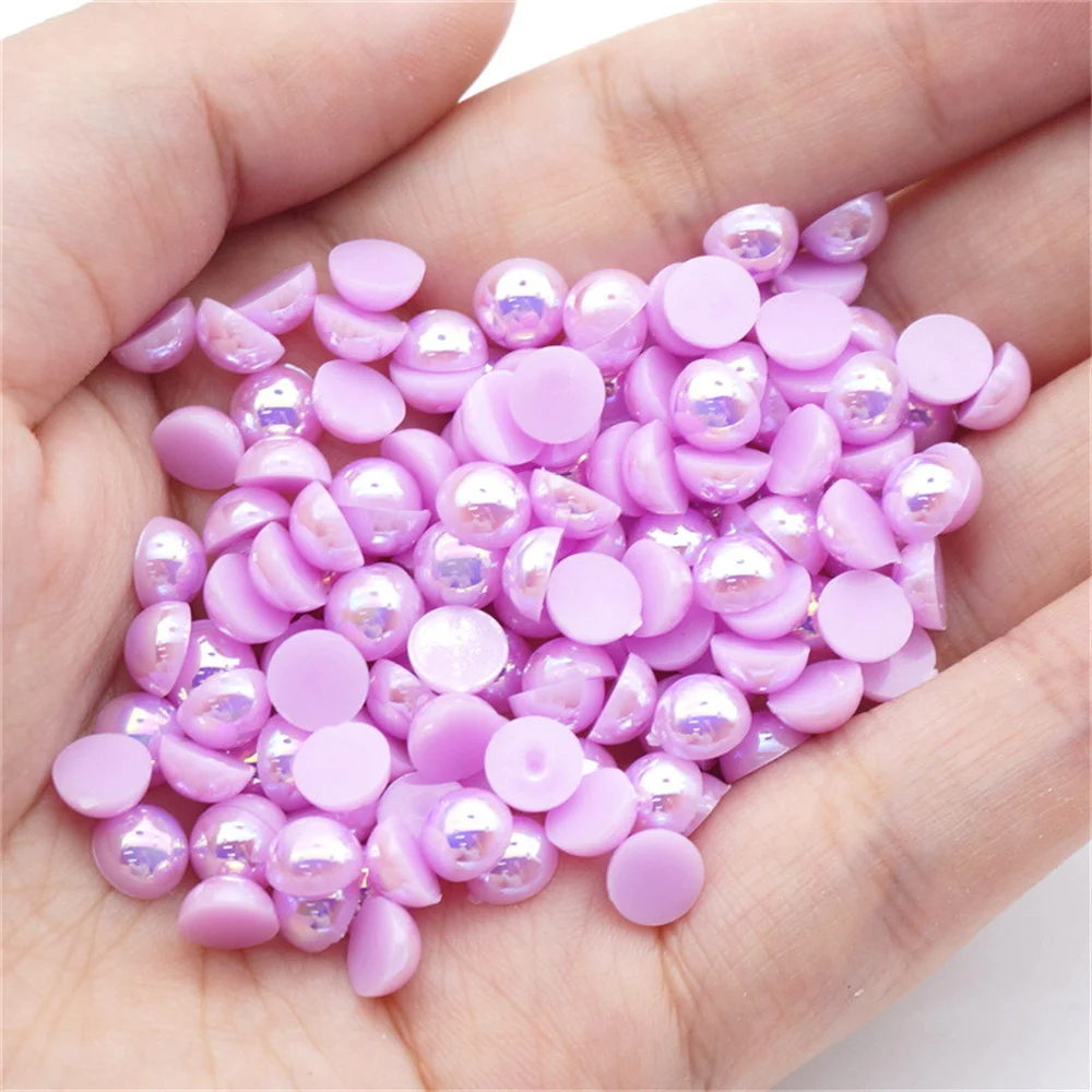 1000/500pcs 2-5mm and Mixed Size Lt.Purple AB Glue on ABS Imitation Half Round Pearls Resin Flatback Beads Craft Jewelry Making
1000/500pcs 2-5mm and Mixed Size Lt.Purple AB Glue on ABS Imitation Half Round Pearls Resin Flatback Beads Craft Jewelry Making