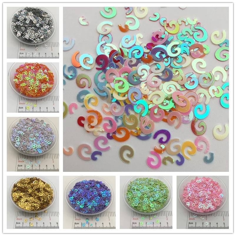 Пайетки из ПВХ в форме винта 20 г 5 мм|loose sequins|sequin paillettesequin loose |