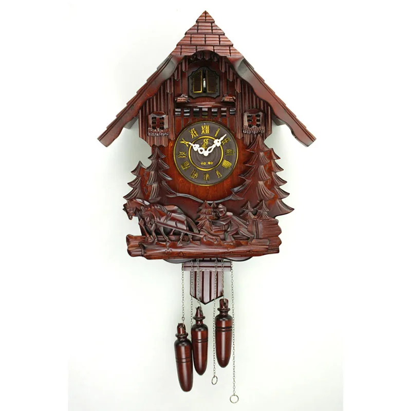 Cuckoo Clock Pendulum Wall Clock Wood Europe Style Livingroom Wall Clock Vintage Watch Wandklok Home Decoration Accessories 50WC
Cuckoo Clock Pendulum Wall Clock Wood Europe Style Livingroom Wall Clock Vintage Watch Wandklok Home Decoration Accessories 50WC
