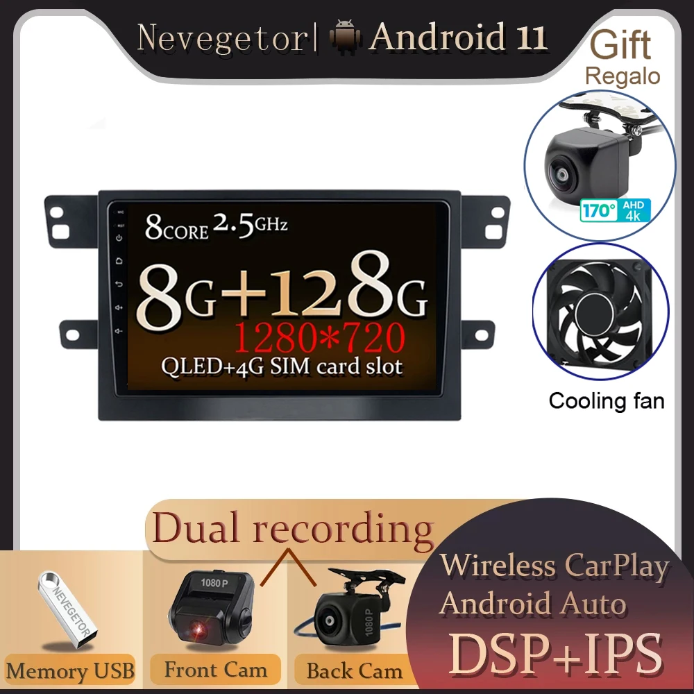 For MAXUS T60 2017-2020 9" Android 11 Car Multimedia Player Auto Stereo GPS Navigation BT WIFI FM Head Unit with Frame
For MAXUS T60 2017-2020 9" Android 11 Car Multimedia Player Auto Stereo GPS Navigation BT WIFI FM Head Unit with Frame