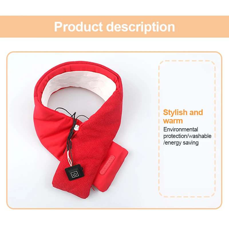 Smart Scarf Winter Heated Pads 3 Gear Adjustable Carbon Fiber Outdoors Scarf Heating Clothes Pad USB Electric For Women Couple 
Smart Scarf Winter Heated Pads 3 Gear Adjustable Carbon Fiber Outdoors Scarf Heating Clothes Pad USB Electric For Women Couple