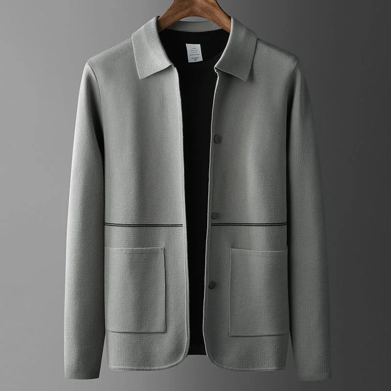 Свитер с отложным воротником мужской, однотонный деловой Повседневный джемпер, роскошные свитера, пальто, универсальный, осень
Свитер с отложным воротником мужской, однотонный деловой Повседневный джемпер, роскошные свитера, пальто, универсальный, осень