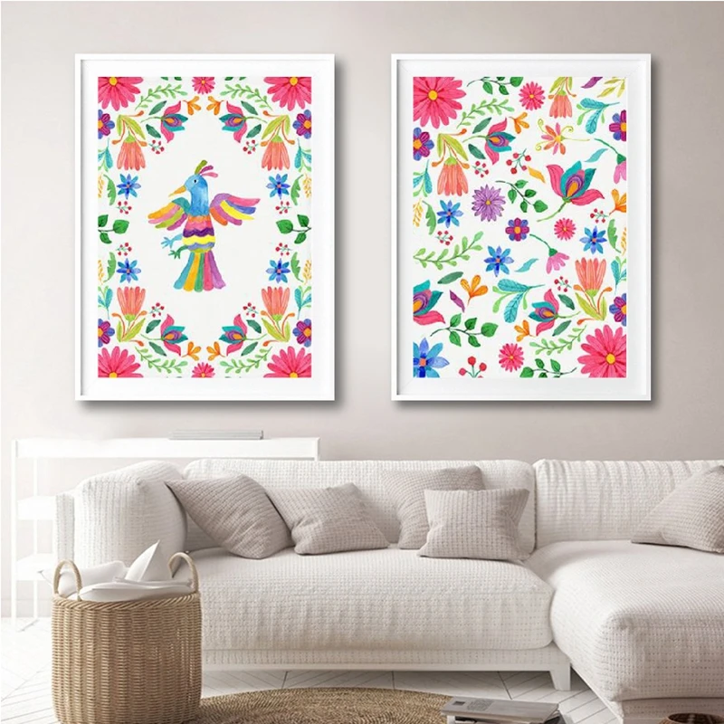 Flower Painting Mexican Art Print Otomi Poster Mexican Embroidery Art Canvas Painting Colorful Pattern Mexican Folk
Flower Painting Mexican Art Print Otomi Poster Mexican Embroidery Art Canvas Painting Colorful Pattern Mexican Folk