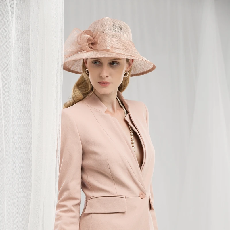 Elegant Church Hat Bow-Knot Sinamay Women Cloche Bowler Cap Wide Brim Fedora Linen Wedding Party Kentucky Derby Hats
Elegant Church Hat Bow-Knot Sinamay Women Cloche Bowler Cap Wide Brim Fedora Linen Wedding Party Kentucky Derby Hats