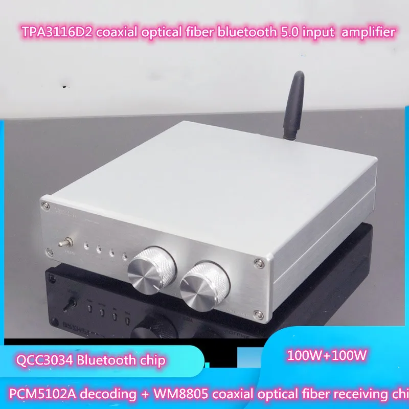 TPA3116 100 Вт * 2 USB WM8805 коаксиальный волоконный Bluetooth QCC3034 5,0 вход PCM5102 декодирование чистый цифровой аудио усилитель для дома и автомобиля
TPA3116 100 Вт * 2 USB WM8805 коаксиальный волоконный Bluetooth QCC3034 5,0 вход PCM5102 декодирование чистый цифровой аудио усилитель для дома и автомобиля