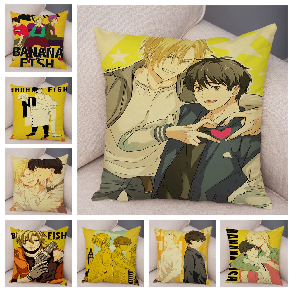 Banana Fish Print Cushion Cover Decor Japan Anime Cartoon Pillowcase Super Soft Plush Pillow Case for Sofa Home Car 45x45cm
Banana Fish Print Cushion Cover Decor Japan Anime Cartoon Pillowcase Super Soft Plush Pillow Case for Sofa Home Car 45x45cm