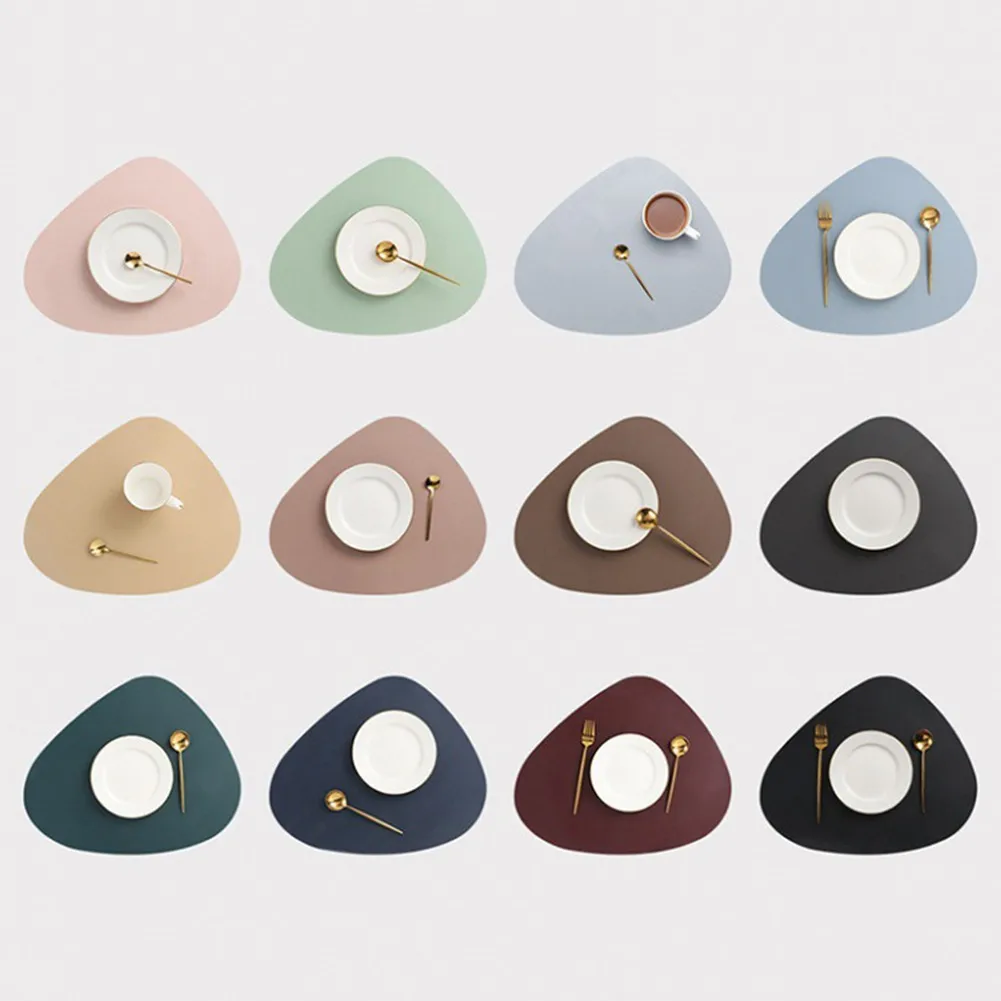 1 Pc Cup Pad+1 Pc Dining Plate Pad Waterproof, Oil Proof And Heat Insulation Pad Triangular Oval Leather Dining Pad Set
1 Pc Cup Pad+1 Pc Dining Plate Pad Waterproof, Oil Proof And Heat Insulation Pad Triangular Oval Leather Dining Pad Set
