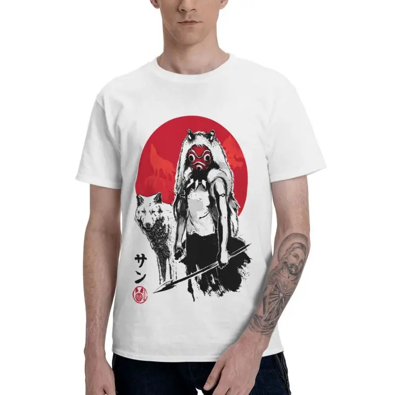 Футболки Mononoke Hime с принцессой лесной академии, мужские Уникальные футболки, футболки с коротким рукавом, Волчья девушка, футболки Sumi-e
Футболки Mononoke Hime с принцессой лесной академии, мужские Уникальные футболки, футболки с коротким рукавом, Волчья девушка, футболки Sumi-e