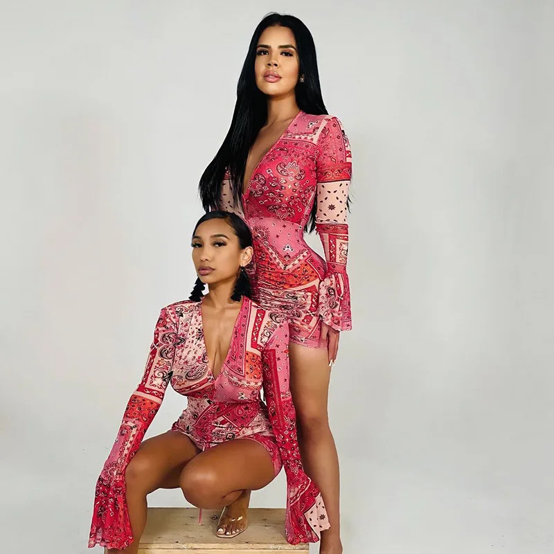 Deep V Neck Paisley Print Party Dresses Drawstring Mesh Flare Long Sleeve Transparent Club Outfit For Women Mini Dress
Deep V Neck Paisley Print Party Dresses Drawstring Mesh Flare Long Sleeve Transparent Club Outfit For Women Mini Dress
