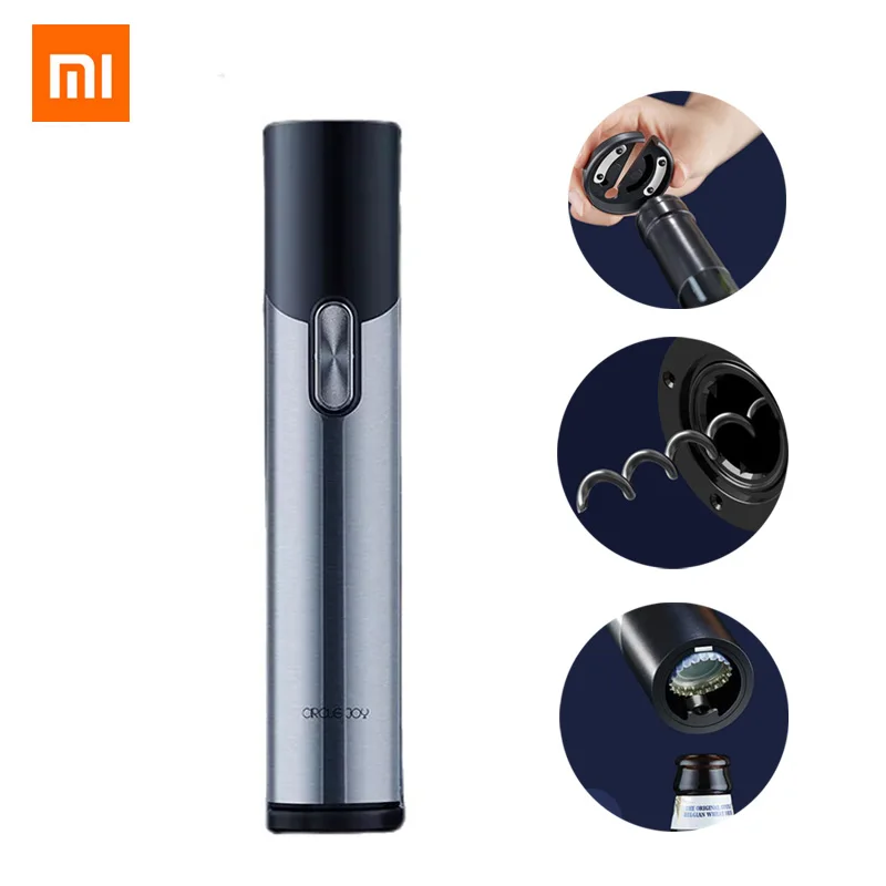 Xiaomi Circle Joy Electric Wine Beer Automatic Corkscrew 2 In 1 Beer Bottle Opener USB Charging Kitchen Tool Can Opener
Xiaomi Circle Joy Electric Wine Beer Automatic Corkscrew 2 In 1 Beer Bottle Opener USB Charging Kitchen Tool Can Opener