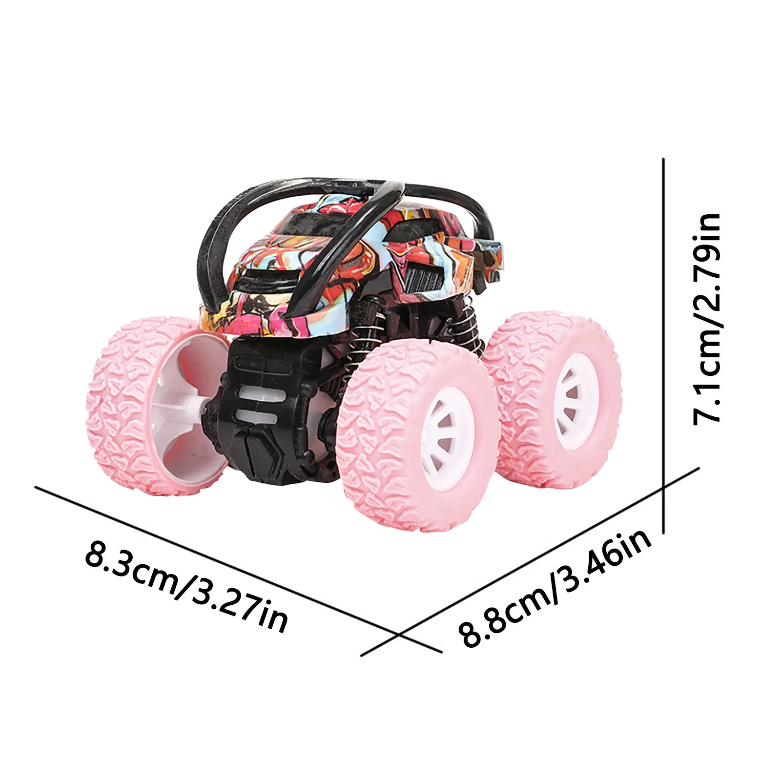 Children's double-sided inertia flip back toy car Friction toy car Children's shock-absorbing off-road vehicle toy 6*
Children's double-sided inertia flip back toy car Friction toy car Children's shock-absorbing off-road vehicle toy 6*