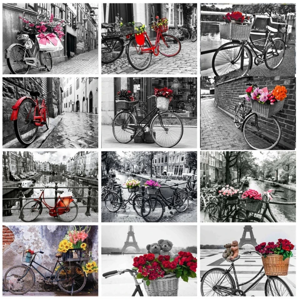 5D Diamond Painting Square Crystal Rhinestones Black and Red Bicycle Diamond Embroidery Mosaic Cross Stitch Flower Hobbies Art
5D Diamond Painting Square Crystal Rhinestones Black and Red Bicycle Diamond Embroidery Mosaic Cross Stitch Flower Hobbies Art