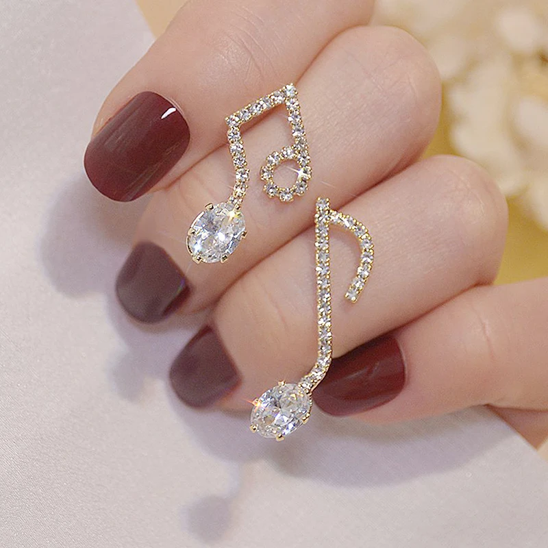 YDL Hot Sale Super Shine Pave Zircon Note Earring for Women AAA Cubic Zirconia Trendy Dazzling Stud Earrings Wedding Jewelry
YDL Hot Sale Super Shine Pave Zircon Note Earring for Women AAA Cubic Zirconia Trendy Dazzling Stud Earrings Wedding Jewelry