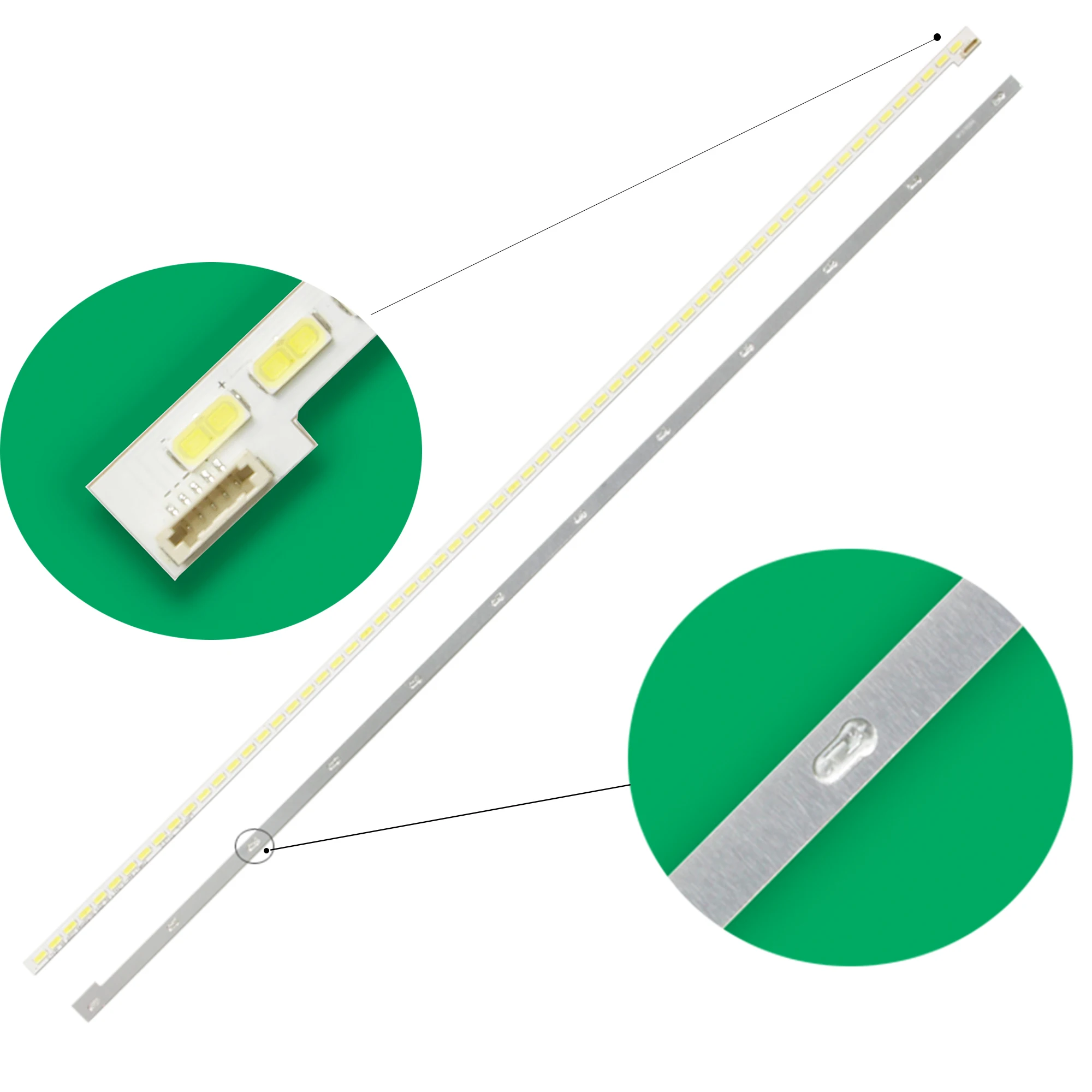 46 inch SLED 2012SGS46 7030L LED Strips for SSL460-3E1C LJ64-03471A 03495A LTA460HN05 LTA460HQ18 46EL300C 46HL150C 64LEDs 570mm
46 inch SLED 2012SGS46 7030L LED Strips for SSL460-3E1C LJ64-03471A 03495A LTA460HN05 LTA460HQ18 46EL300C 46HL150C 64LEDs 570mm