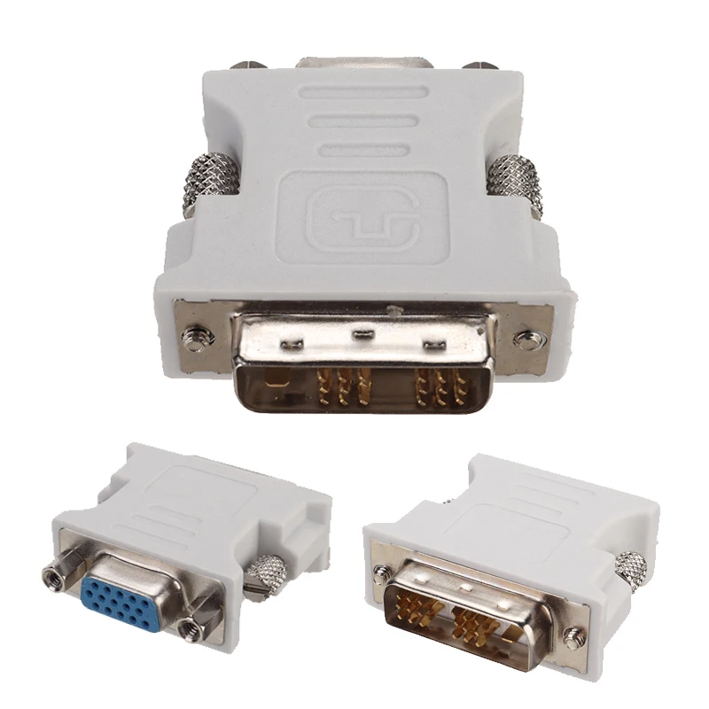 Высококачественный адаптер DVI-D к VGA 18 + 1Pin Dual Link Male к VGA 15 Pin Female Plug адаптеры для ПК ноутбука
Высококачественный адаптер DVI-D к VGA 18 + 1Pin Dual Link Male к VGA 15 Pin Female Plug адаптеры для ПК ноутбука