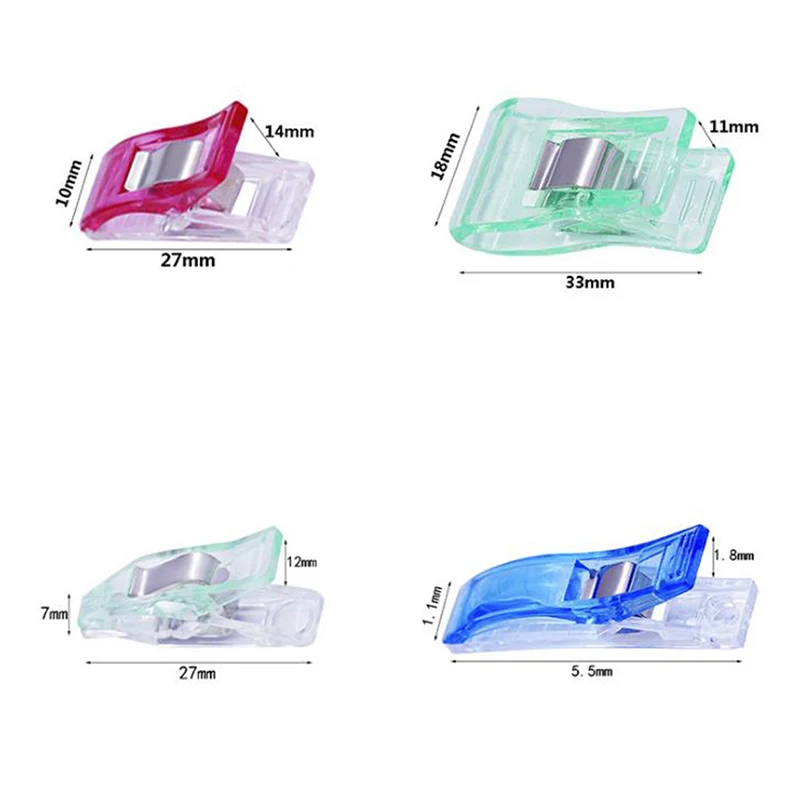 48Pcs DIY Patchwork Plastic Clothing Clips Holder For Fabric Quilting Craft Sewing Knitting Garment Clips
48Pcs DIY Patchwork Plastic Clothing Clips Holder For Fabric Quilting Craft Sewing Knitting Garment Clips