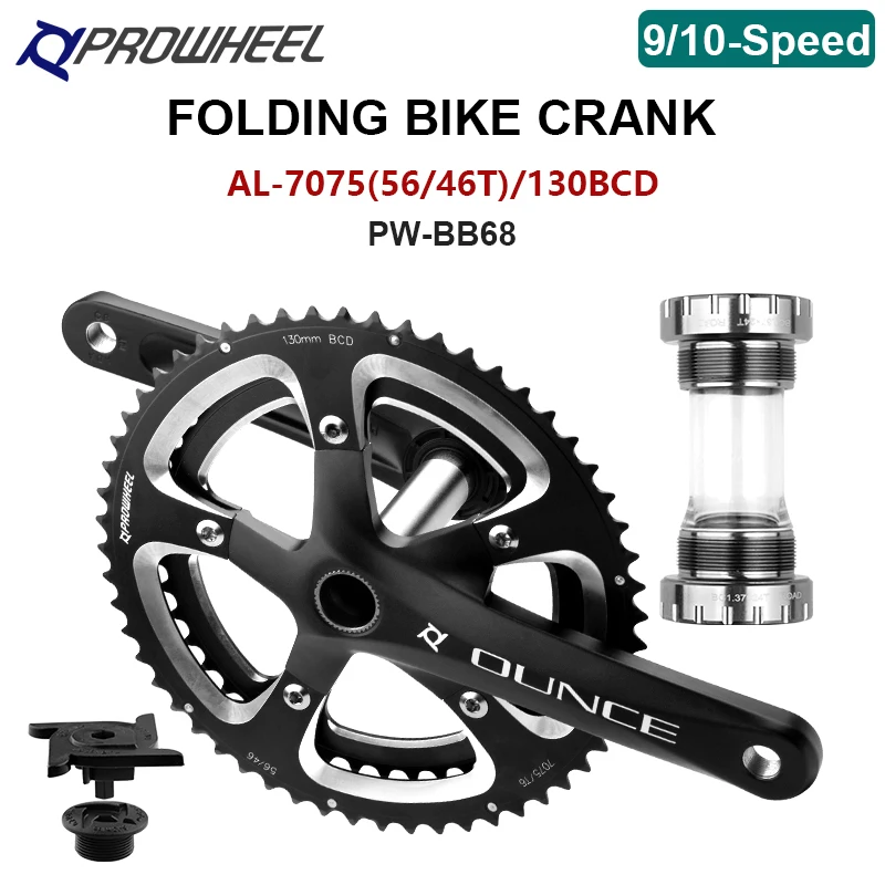 Складная Звездочка для велосипеда Prowheel OUNCE-721 130BCD, 170/172, 5 мм, 46T/56T, с нижним кронштейном, складной велосипедный комплект
Складная Звездочка для велосипеда Prowheel OUNCE-721 130BCD, 170/172, 5 мм, 46T/56T, с нижним кронштейном, складной велосипедный комплект