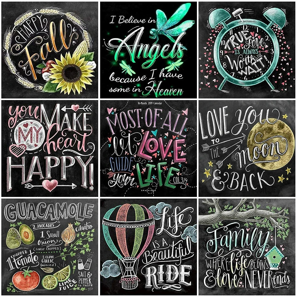 Full Square Round 5D DIY Diamond Embroidery Blackboard Text Diamond Painting Cartoon Mosaic Cross Stitch Handmade Gift
Full Square Round 5D DIY Diamond Embroidery Blackboard Text Diamond Painting Cartoon Mosaic Cross Stitch Handmade Gift