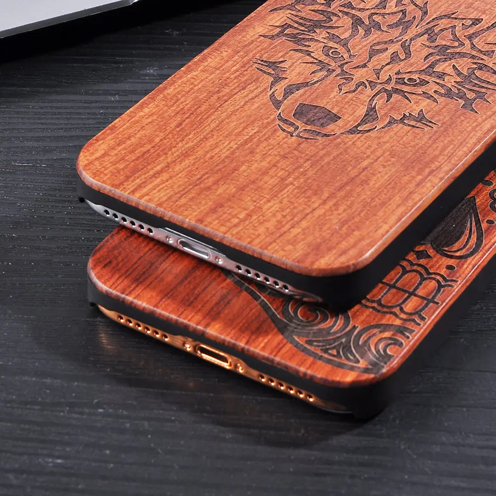 Деревянный резной чехол для Samsung Galaxy Note 9 8 10 Pro S10 Plus натуральная деревянная задняя
