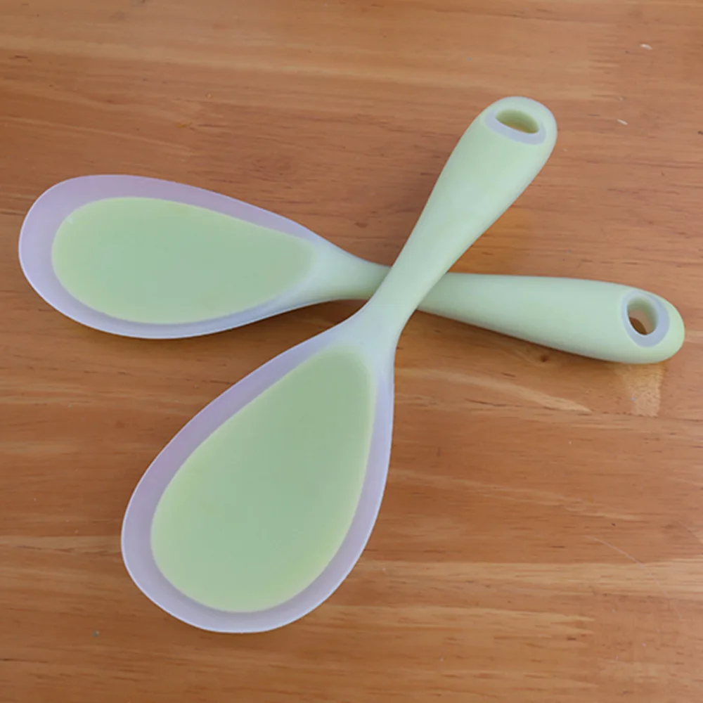 1PCS Silicone Spoon Heat Resistant Easy To Clean Non-stick Rice Spoons High Temperature Spoon Tableware Utensil Kitchen Tool
1PCS Silicone Spoon Heat Resistant Easy To Clean Non-stick Rice Spoons High Temperature Spoon Tableware Utensil Kitchen Tool
