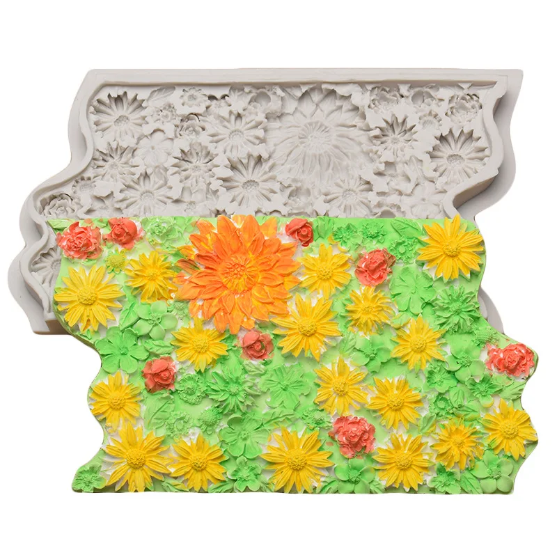 DIY Flower Mold Chrysanthemum Flower Fondant Cake Silicone Mold Sugarcraft Wedding Emboss Mold Cake Decorating Tools Bakeware 
DIY Flower Mold Chrysanthemum Flower Fondant Cake Silicone Mold Sugarcraft Wedding Emboss Mold Cake Decorating Tools Bakeware