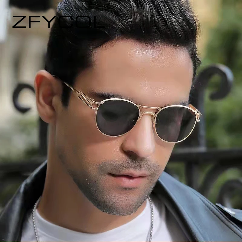 ZFYCOL Retro Round Steampunk Sunglasses Men 2022 Luxury Brand Design Vintage Spring Punk Sun Glasses For Women lunette de soleil
ZFYCOL Retro Round Steampunk Sunglasses Men 2022 Luxury Brand Design Vintage Spring Punk Sun Glasses For Women lunette de soleil
