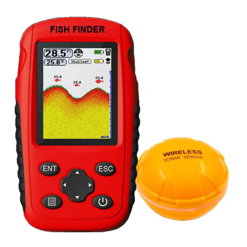 High Definition Color Fish Finder Depth Echo Sounder Fishing Tackle Sonar & Radio Depth Range 0.6-50M Fishing Accessories Tools
High Definition Color Fish Finder Depth Echo Sounder Fishing Tackle Sonar & Radio Depth Range 0.6-50M Fishing Accessories Tools