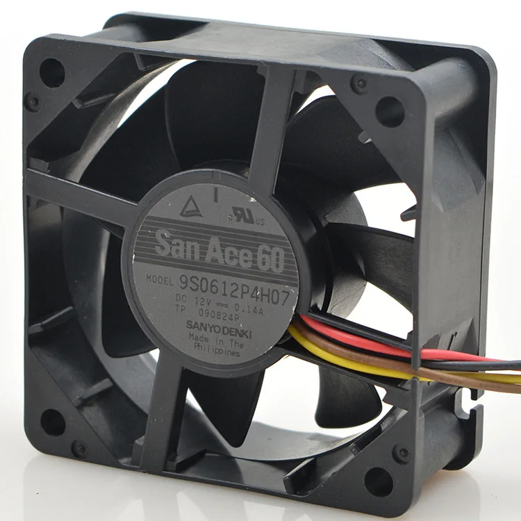 Оригинальный Для Sanyo 9S0612P4H07 6 см 12V 0.14A 6025 ультра тихий вентилятор