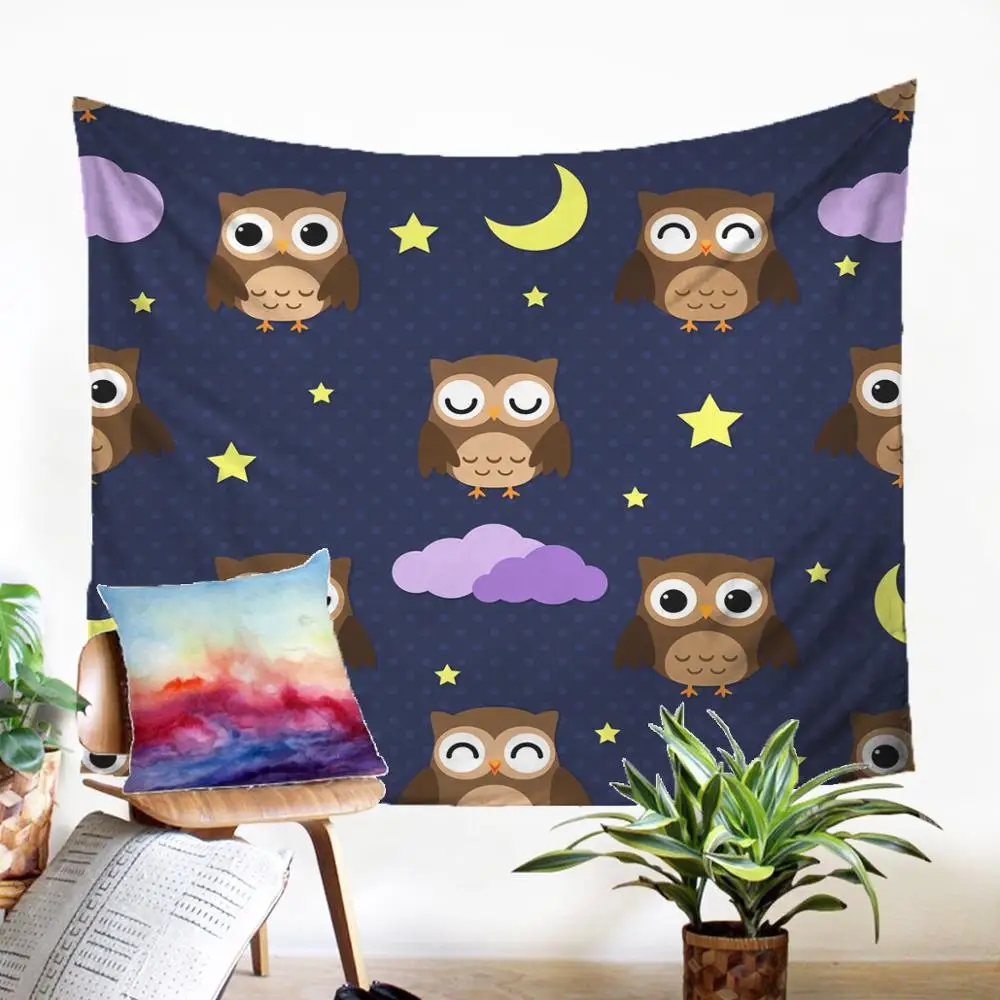 Exclusive Wall Carpet Cute Owl Pattern Tapestry Household Throw Rug Modern Home Upholstery Fabric Farmhouse Decor
Exclusive Wall Carpet Cute Owl Pattern Tapestry Household Throw Rug Modern Home Upholstery Fabric Farmhouse Decor