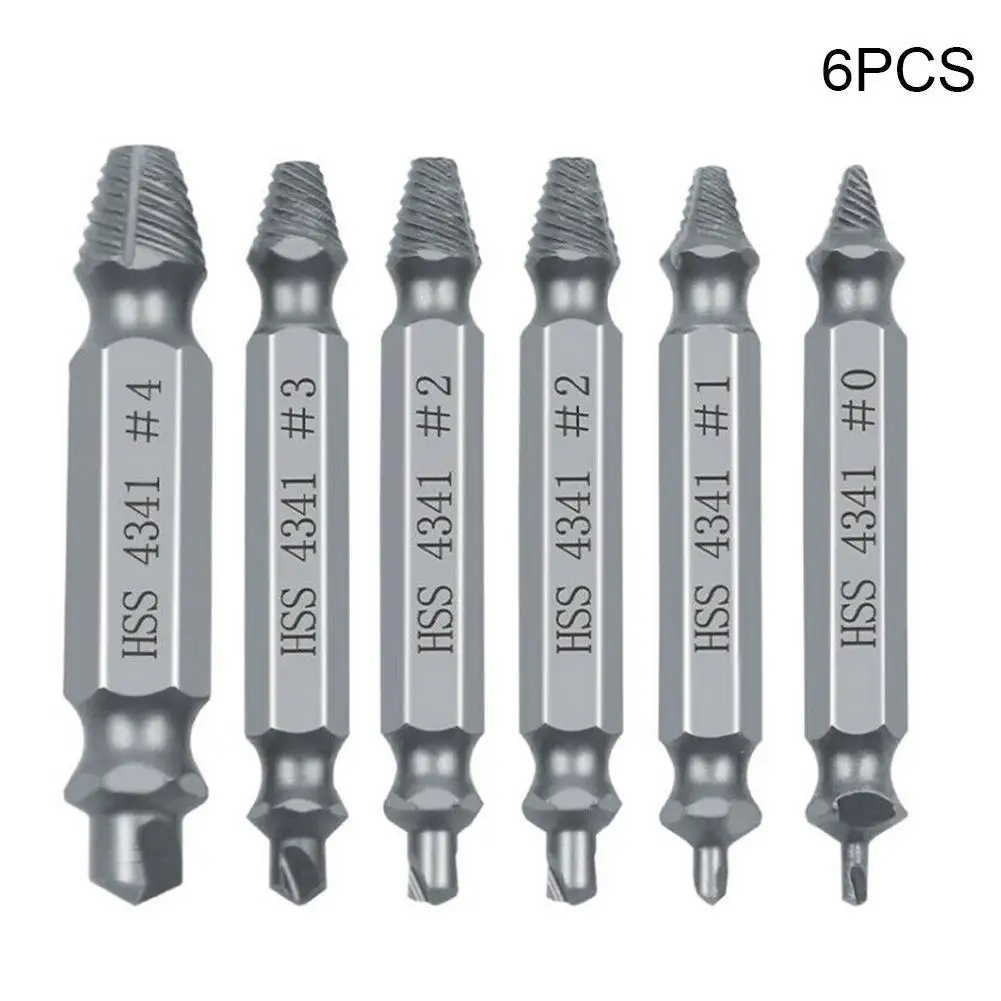 6pcs Material Damaged Screw Extractor Speed Out Drill Bits Tool Set Broken Bolt Remover Extractor Easily Take Out Demoli 
6pcs Material Damaged Screw Extractor Speed Out Drill Bits Tool Set Broken Bolt Remover Extractor Easily Take Out Demoli