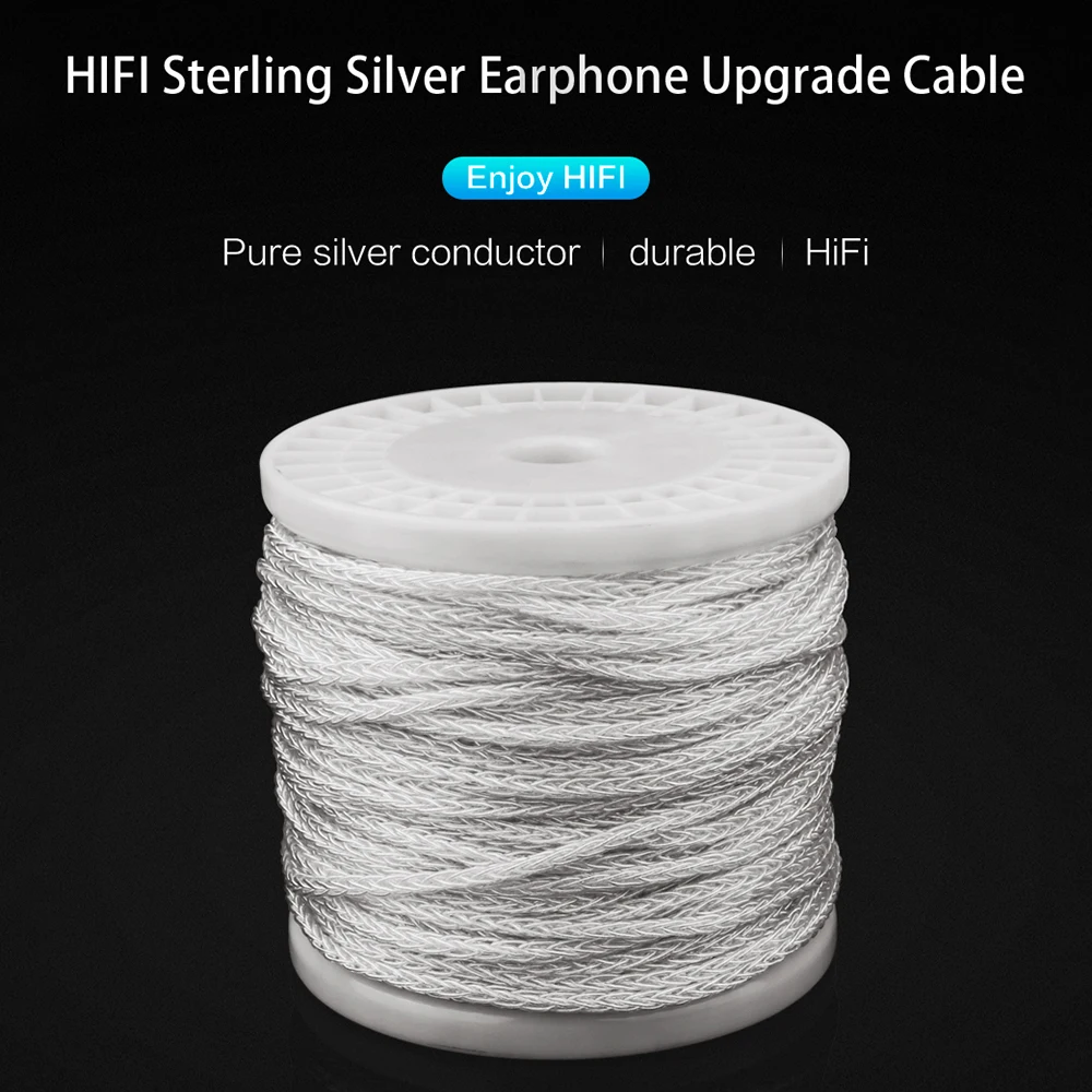 Yyaudio pure silver earphone upgrade line hifi audio signal line DIY fever 8-strand braid
Yyaudio pure silver earphone upgrade line hifi audio signal line DIY fever 8-strand braid