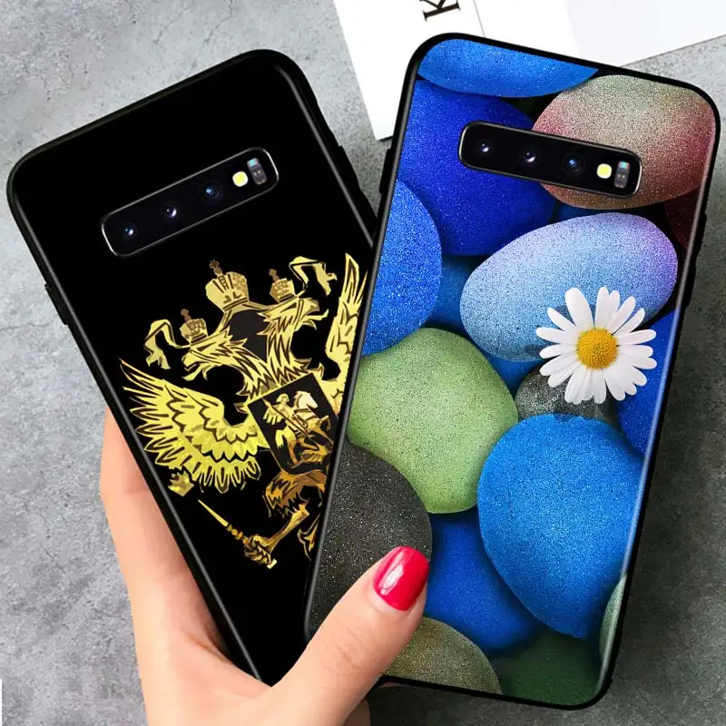 Российский флаг Национальная эмблема для Samsung Galaxy S21 Ultra Plus Note 20 10 9 8 S10 S9 S8 S7 S6 Edge