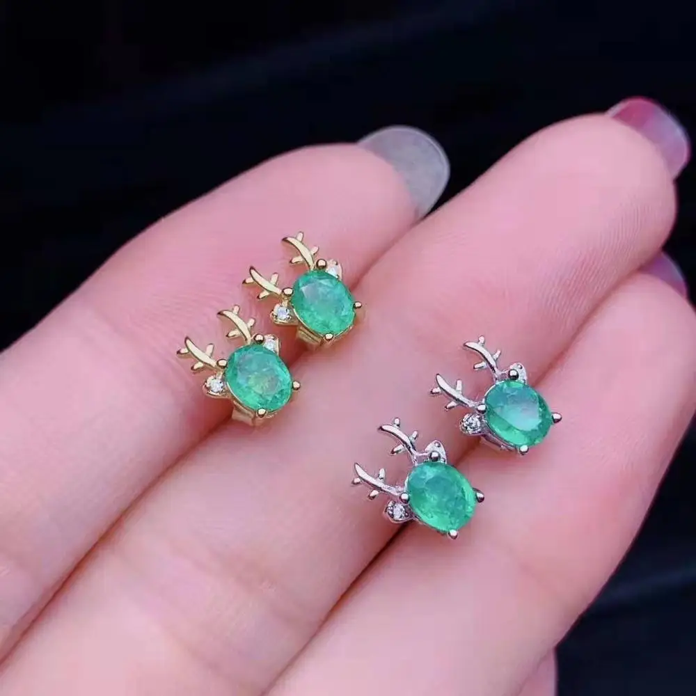 Natural Emerald Deer Head Earrings S925 Pure Silver Fine Fashion Lovely Wedding Jewelry for Women Free Shipping MeiBaPJFS
Natural Emerald Deer Head Earrings S925 Pure Silver Fine Fashion Lovely Wedding Jewelry for Women Free Shipping MeiBaPJFS