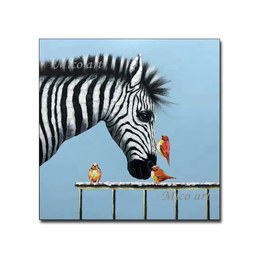 100% Hand Painted High Quality Zebra Oil Painting Wall Picture Art And Artwork Animal Paintings Craft For Living Room Decoration
100% Hand Painted High Quality Zebra Oil Painting Wall Picture Art And Artwork Animal Paintings Craft For Living Room Decoration