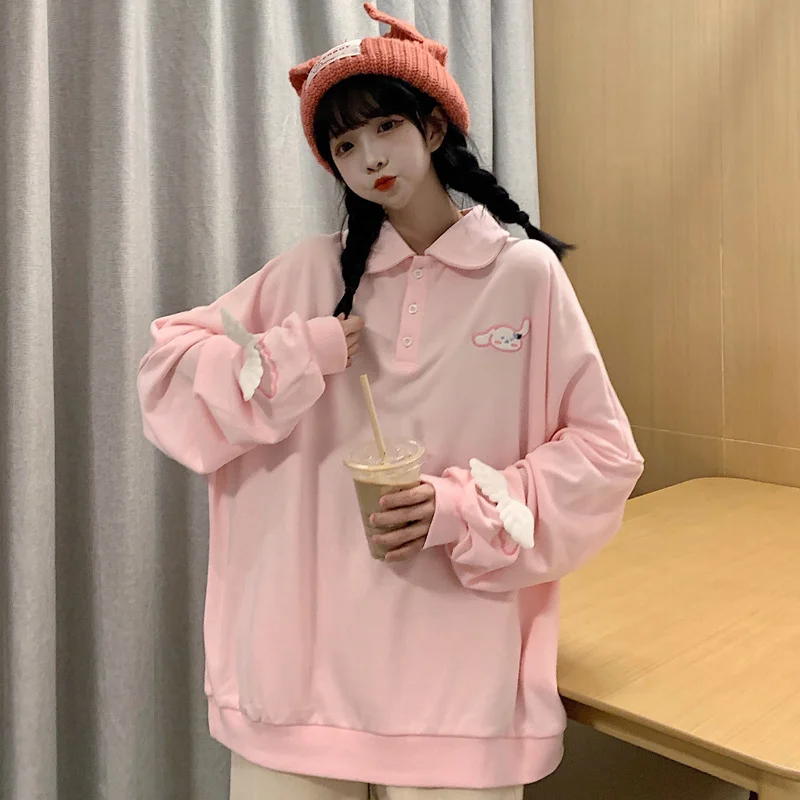 Polo Collar False Two-piece Sweaters Women's Trendy Spring and Autumn Thin Loose Bf Idle Style Early Autumn Top Chic
Polo Collar False Two-piece Sweaters Women's Trendy Spring and Autumn Thin Loose Bf Idle Style Early Autumn Top Chic